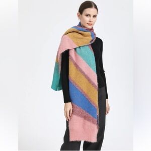 Colorful Striped Women's Scarf